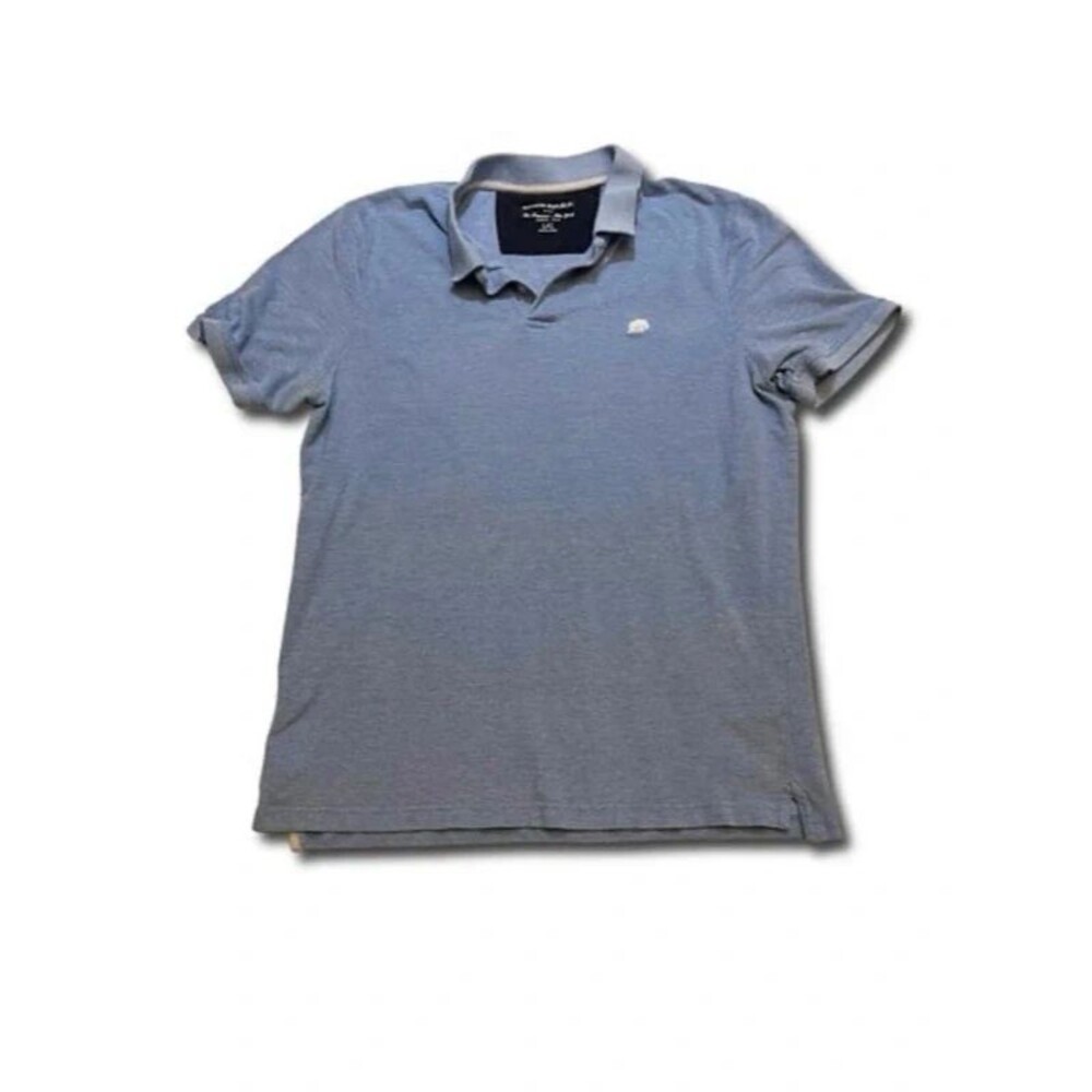 Banana Republic Men’s Luxury Pique Polo Shirt - Light Blue - Large